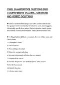 CWEL EXAM PRACTICE QUESTIONS 2026 COMPREHENSIVE EXAM FULL QUESTIONS AND VERIFIED SOLUTIONS