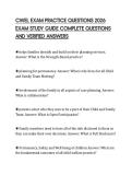 CWEL EXAM PRACTICE QUESTIONS 2026 EXAM STUDY GUIDE COMPLETE QUESTIONS AND VERIFIED ANSWERS