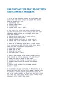 ASE A5 PRACTICE TEST QUESTIONS AND CORRECT ANSWERS