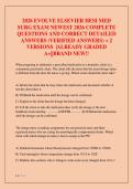 2026 EVOLVE ELSEVIER HESI MED  SURG EXAM NEWEST 2026 COMPLETE  QUESTIONS AND CORRECT DETAILED  ANSWERS &lpar;VERIFIED ANSWERS&rpar; &plus; 2  VERSIONS &vert;ALREADY GRADED  A&plus;&vert;&vert;BRAND NEW&excl;&excl;