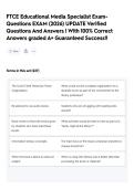 FTCE Educational Media Specialist Exam- Questions EXAM &lpar;2026&rpar; UPDATE Verified Questions And Answers &vert; With 100&percnt; Correct Answers graded A&plus; Guaranteed Success&excl;&excl;