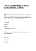 CYBR 2600 COMPREHENSIVE EXAM 2026 SOLVED QUESTIONS GRADED A&plus;