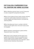 D027 EXAM 2026 COMPREHENSIVE EXAM FULL QUESTIONS AND VERIFIED SOLUTIONS