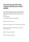 D027 EXAM 2026 EXAM STUDY GUIDE COMPLETE QUESTIONS AND ACCURATE ANSWERS