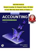 Horngren&rsquo;s Accounting&colon; The Managerial Chapters 14th Edition by Tracie Miller &ndash; Solution Manual