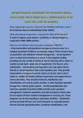 NR548 PSYCHIATRIC ASSESSMENT FOR PSYCHIATRIC MENTAL HEALTH NURSE PRACTITIONER WEEK 1 COMPREHENSIVE STUDY GUIDE 2026 &vert;VERIFIED ANSWERS&vert;