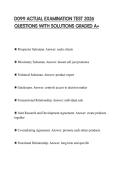 D099 ACTUAL EXAMINATION TEST 2026 QUESTIONS WITH SOLUTIONS GRADED A&plus;