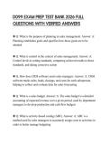 D099 EXAM PREP TEST BANK 2026 FULL QUESTIONS WITH VERIFIED ANSWERS
