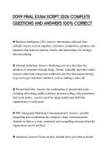D099 FINAL EXAM SCRIPT 2026 COMPLETE QUESTIONS AND ANSWERS 100&percnt; CORRECT