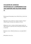 D115 MASTER SET ADVANCED PATHOPHYSIOLOGY COMPREHENSIVE EXAM 2026 QUESTIONS AND SOLUTIONS GRADED A&plus;
