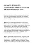D115 MASTER SET ADVANCED PATHOPHYSIOLOGY EXAM PREP QUESTIONS AND ANSWERS 2026 STUDY GUIDE