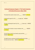 Orofacial Anatomy Chapter 2- The Tooth Anatomy  of Orofacial Structures &lpar;New 2026 