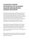 D115 MASTER SET ADVANCED PATHOPHYSIOLOGY FOR THE ADVANCED EXAM STUDY GUIDE 2026 PRACTICE QUESTIONS AND SOLUTIONS