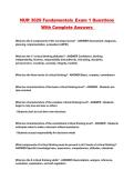 NUR 3029 Fundamentals&lowbar;Exam 1 Questions With Complete Answers 