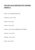 D120 2026 EXAM QUESTIONS WITH ANSWERS GRADED A&plus;
