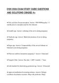 D120 2026 EXAM STUDY GUIDE QUESTIONS AND SOLUTIONS GRADED A&plus;