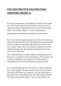 D120 2026 PRACTICE SOLUTION EXAM QUESTIONS GRADED A&plus;