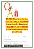 CM 1011 Final Exam Review 2026 &lpar;CM 1011&rpar; &ndash; 260 Practice Questions & Answers &ndash; Contract Administration&comma; CPM Scheduling&comma; Risk&comma; Safety & Sustainability