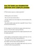 D265 TEST BANK 2026 EXAMINATION QUESTIONS WITH COMPLETE ANSWERS