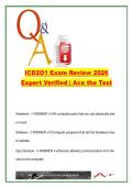 ICD2O1 Exam Review 2026 &lpar;ICD2O1&rpar; &ndash; 300 Questions & Answers &ndash; Python Programming&comma; Computer Hardware & Cybersecurity
