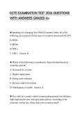 D270 EXAMINATION TEST 2026 QUESTIONS WITH ANSWERS GRADED A&plus;