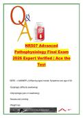 NR507 Advanced Pathophysiology Final Exam 2026 &lpar;NR507&rpar; &ndash; 250 Questions & Verified Answers &ndash; Endocrine&comma; Neurologic&comma; GI & Psychiatric Disorders