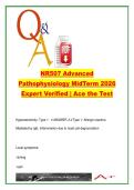 NR507 Advanced Pathophysiology Midterm 2026 &lpar;NR507&rpar; &ndash; 220 Questions & Verified Answers &ndash; Hypersensitivity&comma; Anemias&comma; Heart Failure&comma; Valvular & Pulmonary Disorders