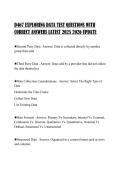 D467 EXPLORING DATA TEST QUESTIONS WITH CORRECT ANSWERS LATEST 2025 2026 UPDATE