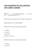 D520 EXAMINATION TEST 2026 QUESTIONS WITH CORRECT ANSWERS