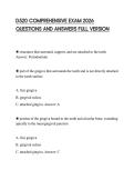D520 COMPREHENSIVE EXAM 2026 QUESTIONS AND ANSWERS FULL VERSION