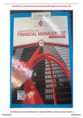 Test Bank with Verified Answers &ndash; Fundamentals of Financial Management &lpar;Concise 10th Edition&rpar; All Chapters Covered &vert; Rated A&plus; &vert; Newest Edition &vert; Finance Exam-Ready
