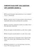DANB RHS EXAM SCRIPT 2026 QUESTIONS WITH ANSWERS GRADED A&plus;