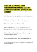 DANB RHS EXAM STUDY GUIDE COMPREHENSIVE EXAMS SET 2026 TEST PAPER QUESTIONS AND SOLUTIONS 100&percnt; CORRECT