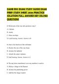 DANB RHS EXAM STUDY GUIDE EXAM PREP STUDY SHEET 2026 PRACTICE SOLUTION FULL ANSWER KEY SOLVED QUESTIONS