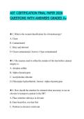 AST CERTIFICATION FINAL PAPER 2026 QUESTIONS WITH ANSWERS GRADED A&plus;