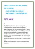 Nursing Test Bank 2026 &vert; Davis Drug Guide Test Bank &lpar;Vallerand Sanoski&rpar; NCLEX-Style Questions &vert; Nursing Pharmacology Test Bank RN LPN LVN NCLEX-RN NCLEX-PN Medication Safety MCQs