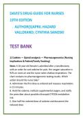 Nursing Test Bank 2026 &vert; Davis Drug Guide Test Bank &vert; Vallerand Sanoski NCLEX-Style Questions &vert; RN LPN LVN NCLEX-RN PN