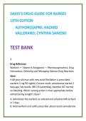 Nursing Test Bank 2026 &ndash; Davis Drug Guide Test Bank &vert; Vallerand Sanoski NCLEX-Style Questions &vert; RN LPN LVN NCLEX-RN NCLEX-PN Pharmacology MCQs