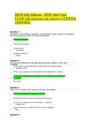 NRNP 6665 Midterm & Final Exam &vert; Verified Questions and Answers &vert; Complete Exam Review
