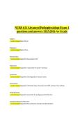 NURS 611 Advanced Pathophysiology Exam 1 2025&sol;2026 &ndash; Questions and Answers &lpar;A&plus; Grade&rpar;NURS 611 Advanced Pathophysiology &ndash; Exam 1 Review 2025&sol;2026 A&plus; Grade