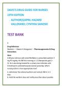Nursing Test Bank 2026 &vert; Davis Drug Guide Test Bank Vallerand Sanoski &vert; NCLEX-Style Questions RN LPN LVN NCLEX-RN PN