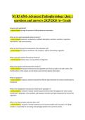 NURS 6501 Advanced Pathophysiology &ndash; Quiz 1 Review 2025&sol;2026 A&plus; GradeNURS 6501 Advanced Pathophysiology Quiz 1 2025&sol;2026 &ndash; Questions and Answers &lpar;A&plus; Grade&rpar;
