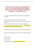 NUR 631 ADVANCED HEALTH ASSESSMENT TEST 1 ACTUAL QUESTIONS AND CORRECT DETAILED ANSWERS &lpar;VERIFIED ANSWERS&rpar; &vert; GRADED A&plus; &vert; NEW UPDATE 2026