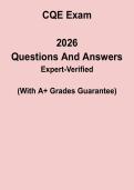 CQE Exam Practice Questions &ndash; Certified Quality Engineer Test Prep PDF