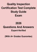 Quality Inspection Certification Test&lowbar;Complete Study Guide&period;pdf