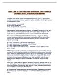 LPCC LAW & ETHICS EXAM 1 QUESTIONS AND CORRECT ANSWERS 100&percnt; VERIFIED 2026 UPDATE&excl;&excl;