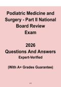 Podiatric Medicine & Surgery Part II &ndash; National Board Review Study Guide PDF