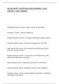MG390 WPR &vert; QUESTIONS AND ANSWERS &vert; 2026 UPDATE &vert; 100&percnt; CORRECT