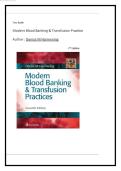 Test Bank For Modern Blood Banking & Transfusion Practices 7th Edition By Denise M Harmening 9780803668881 Chapter 1-29 Complete Guide &period;