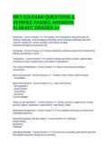 MKT-315 EXAM QUESTIONS & VERIFIED PASSED ANSWERS ALREADY GRADED A&plus;